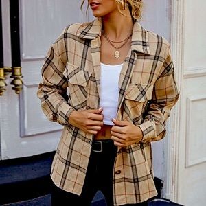Beige/Brown Flannel